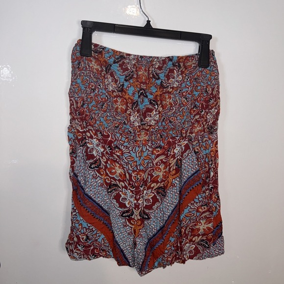 Angie Pants - Angie‎ Orange Strapless Romper / Jumpsuit Size Medium